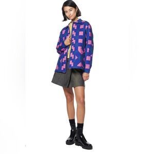 NWOT The Kit Painter’s Jacket Jungle Trip Gingham Size M